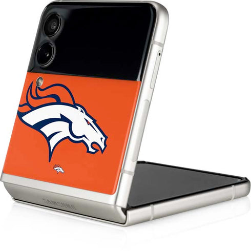 NFL Denver Broncos Large Logo Galaxy Z Flip4 5G Skin